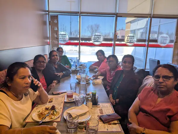 People dining together at a restaurant