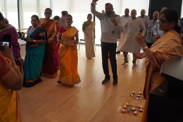 People dancing in a hall